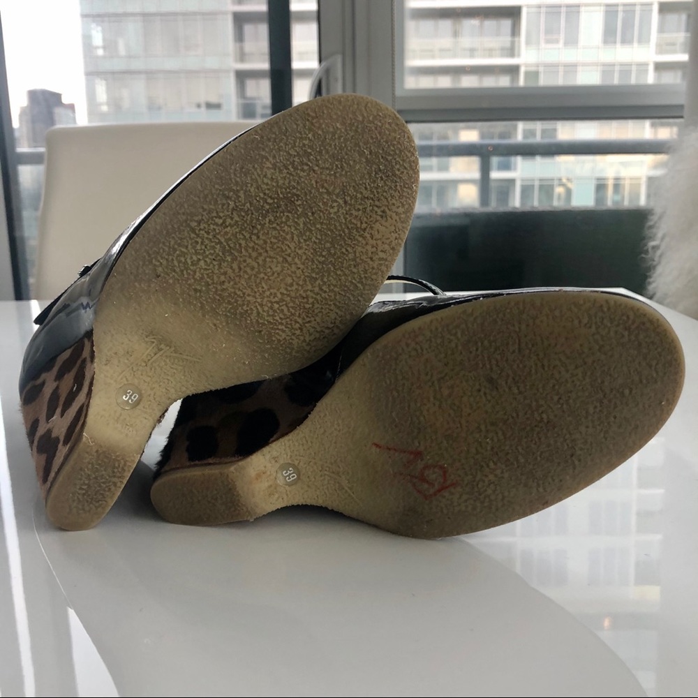 Giuseppe Zanotti Patent Leopard Mary Jane Shoes 39 - Picture 4 of 4
